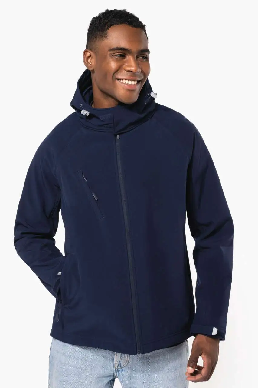 Kariban FÉRFI KAPUCNIS SOFTSHELL KABÁT (KA413) – termékkép 1