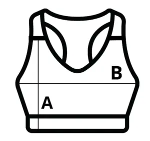 NŐI KERESZTEZETT HÁTÚ CROP TOP mérettáblázat